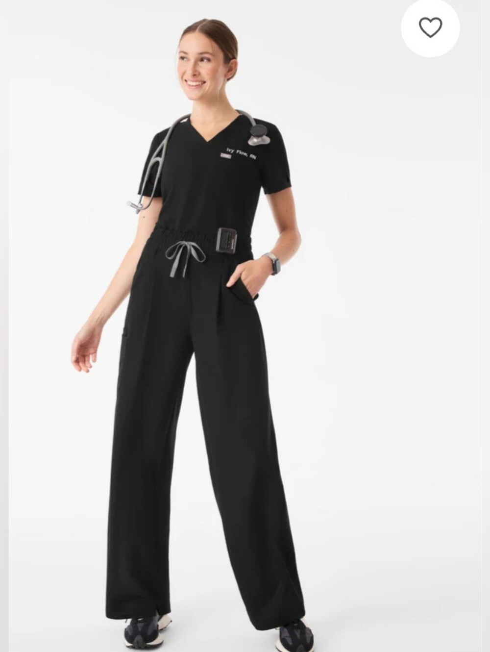 FIGS SHELBY WIDE LEG SCRUB PANTS